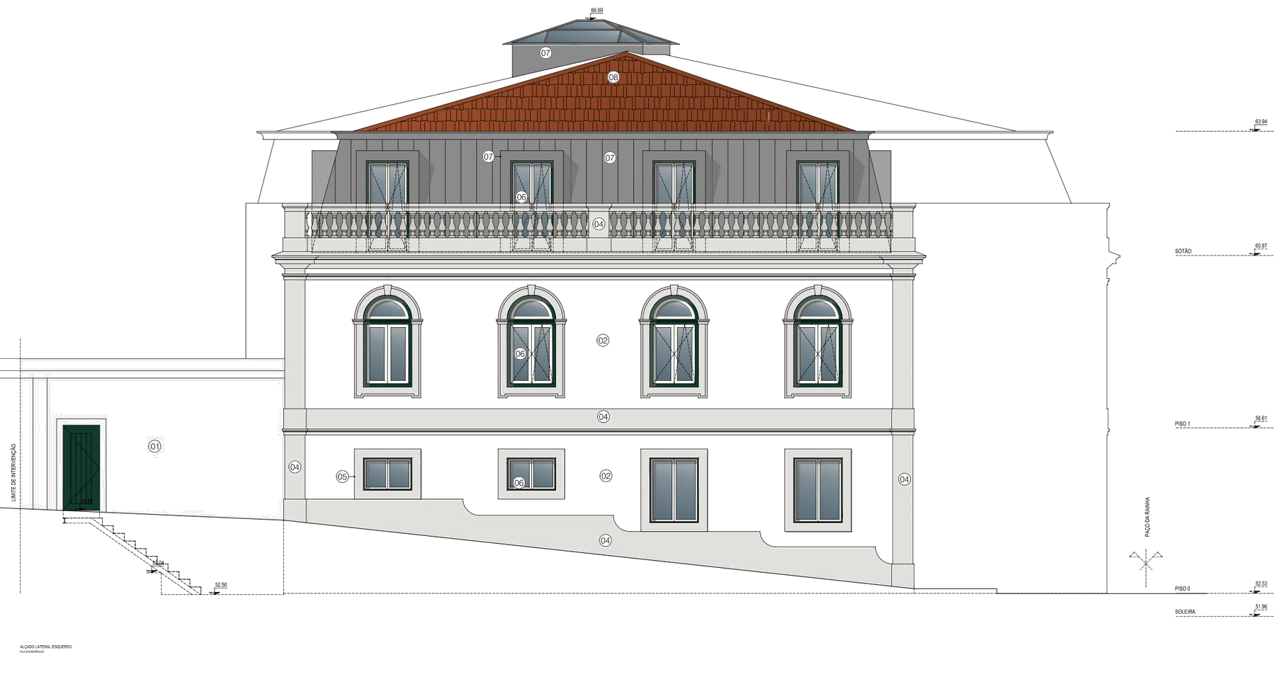 Alçado Lateral Esquerdo