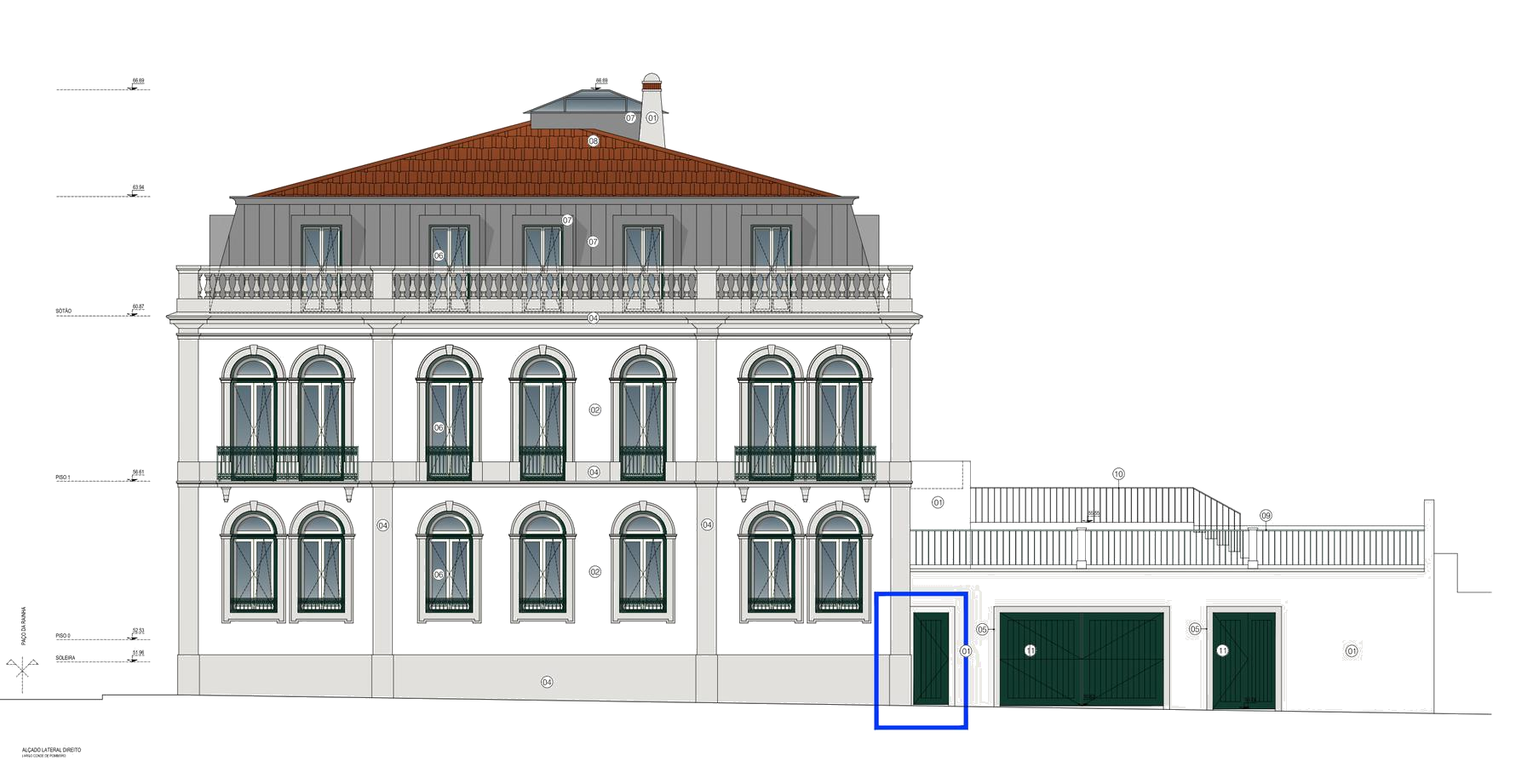 Alçado Lateral Direito